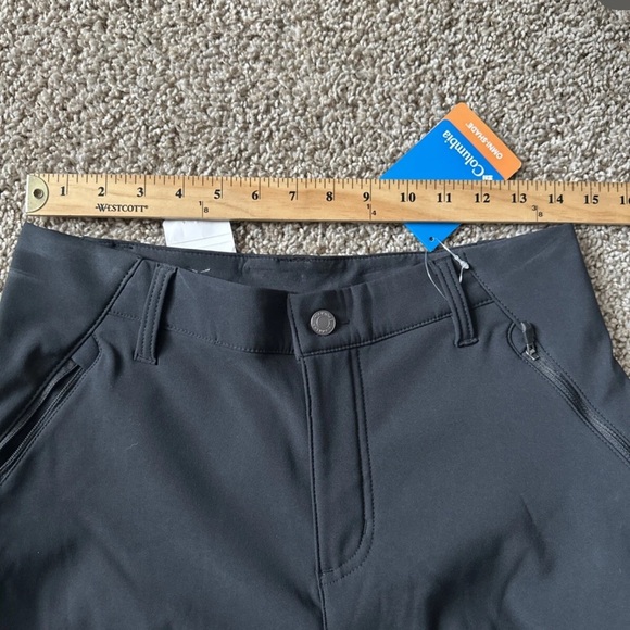Columbia Women's Back Bea Warm Softshell Pants Black Size 8 Active Omni Shade - Picture 7 of 15